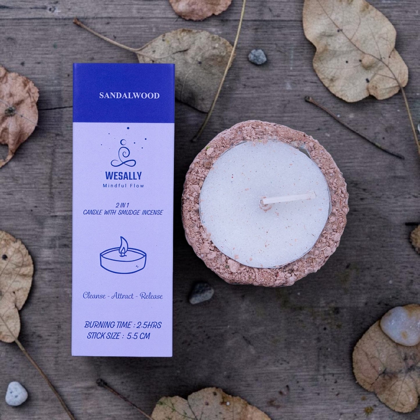 2 in 1 Incense Candles
