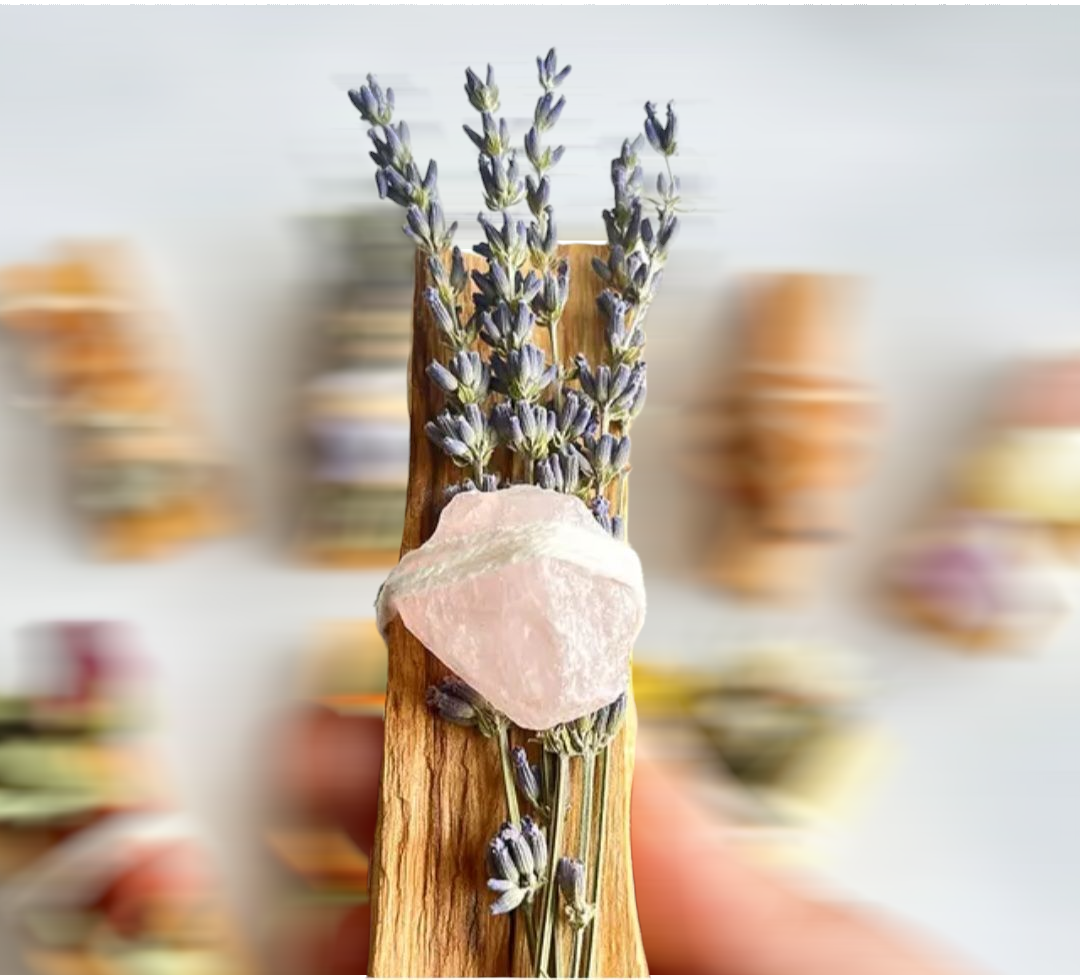 Palo Santo + Lavender + Rose Quartz
