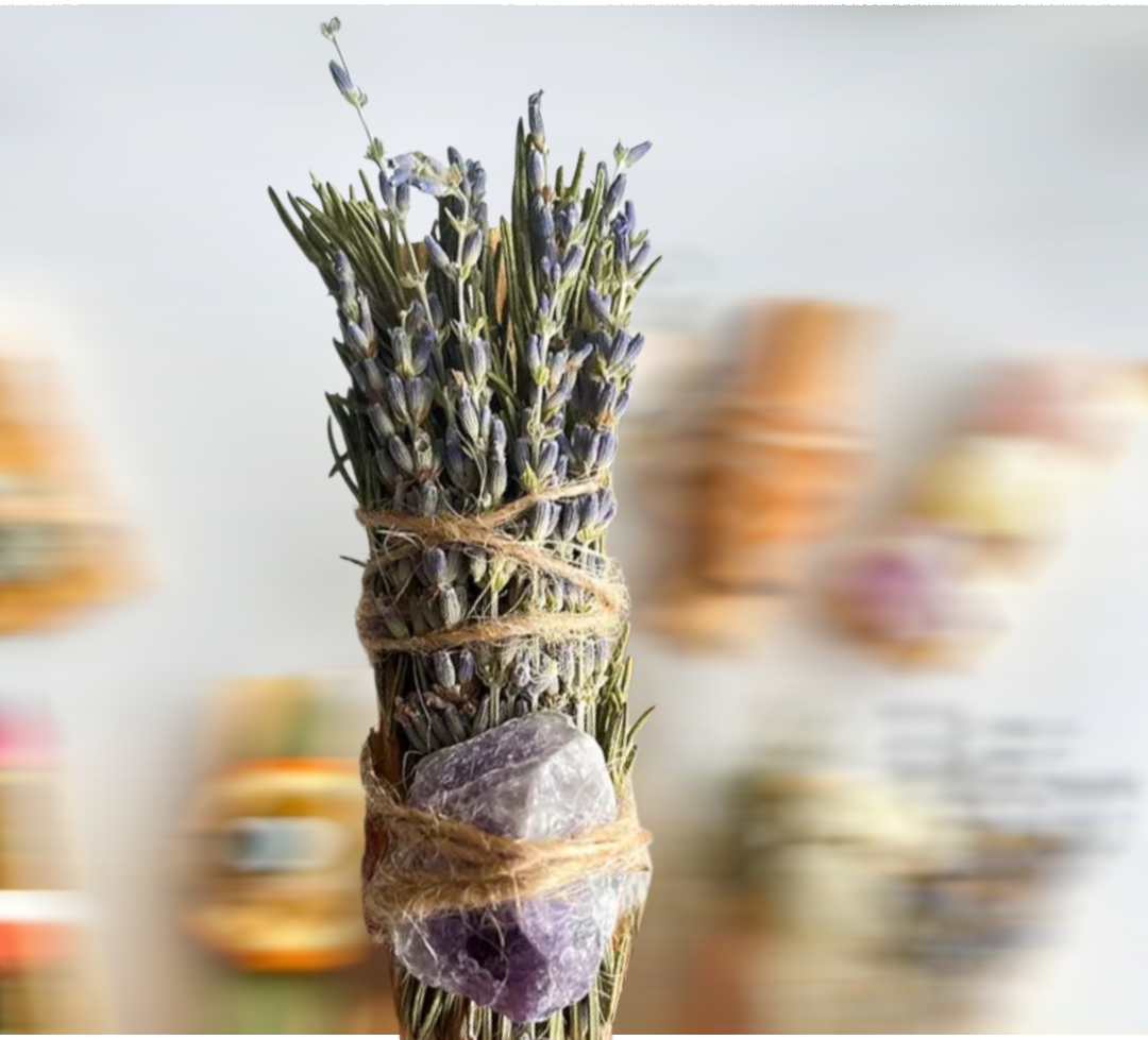 Palo Santo + Lavender + Rosemary + Amethyst