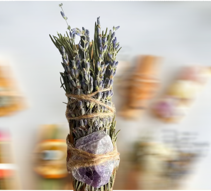 Palo Santo + Lavender + Rosemary + Amethyst