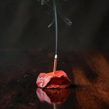 Crystal Rock Stone Incense Base Stick Holder