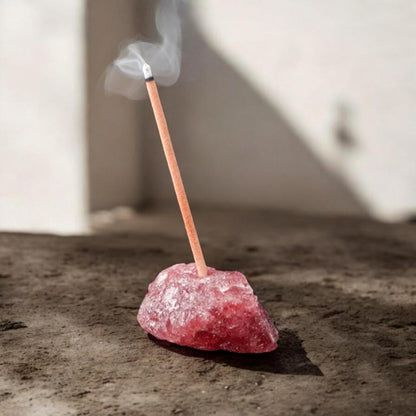 Crystal Rock Stone Incense Base Stick Holder