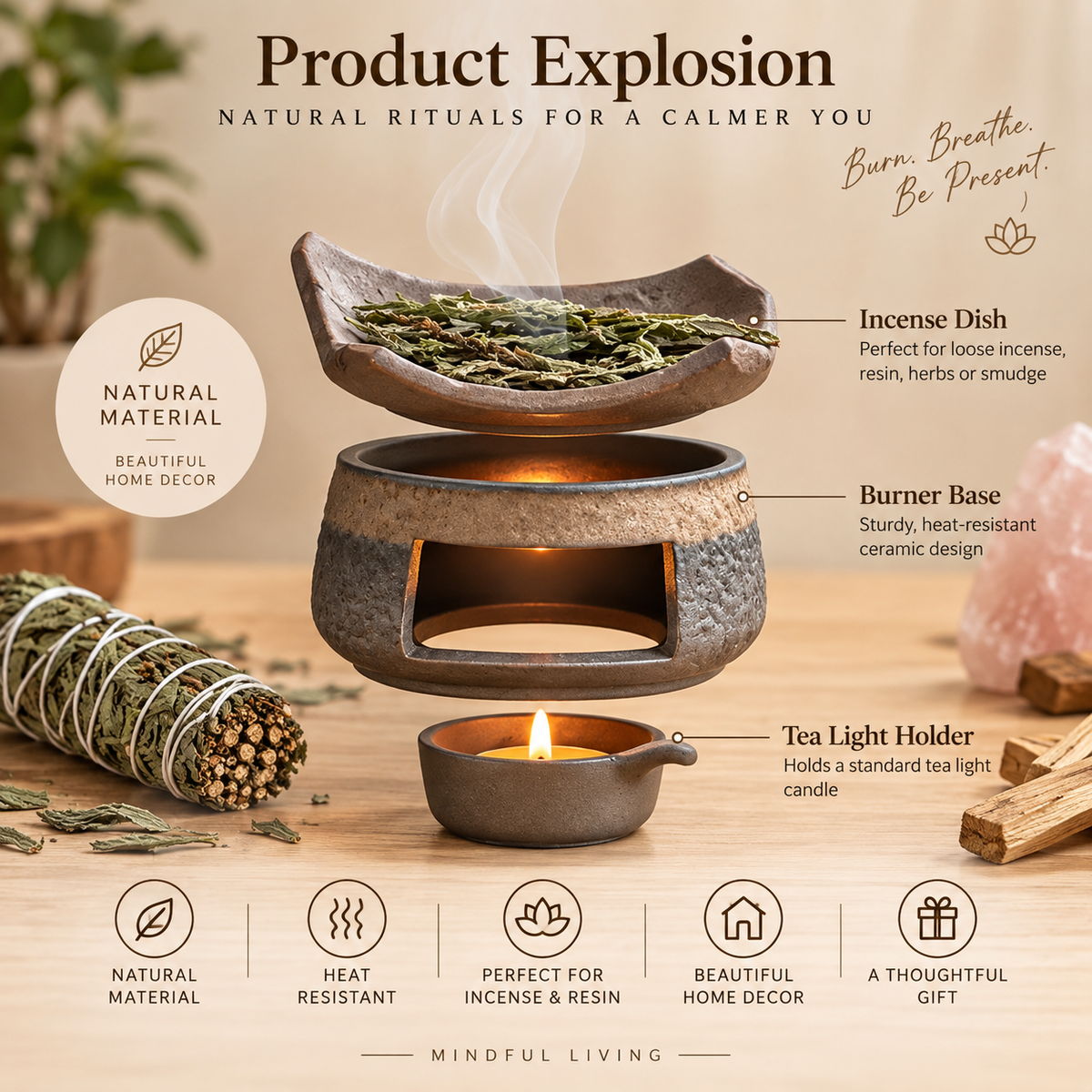 Wabi-Sabi Aromatherapy Burner
